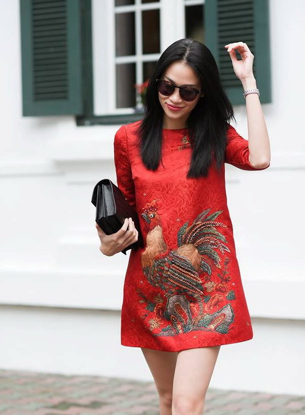  将民间画应用到服装设计 ảnh 1