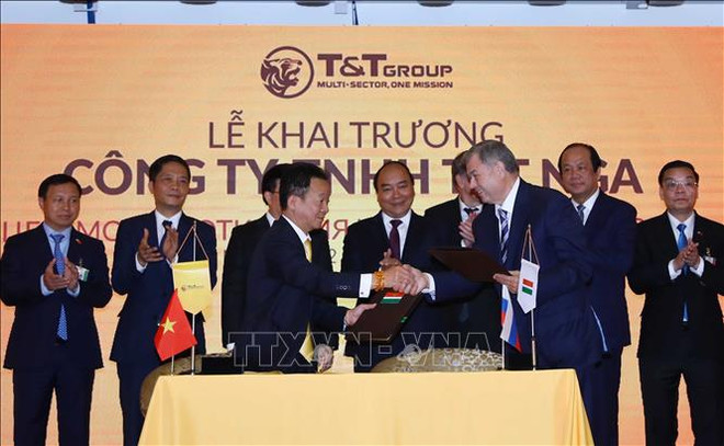 越南政府总理阮春福出席(俄罗斯)越南T&T 有限公司开业典礼 ảnh 1 越南政府总理阮春福出席(俄罗斯)越南T&T 有限公司开业典礼 ảnh 1