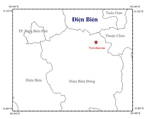 越南奠边省发生2.7级地震 ảnh 1 越南奠边省发生2.7级地震 ảnh 1
