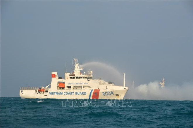 越中海警2022年第二次北部湾分界线附近海域联合巡逻活动圆满结束 ảnh 2 越中海警2022年第二次北部湾分界线附近海域联合巡逻活动圆满结束 ảnh 2