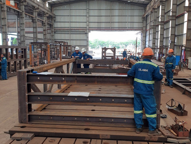 越南LILAMA为美国西海岸制氢厂项目制造和组装 两个电解模块 ảnh 1