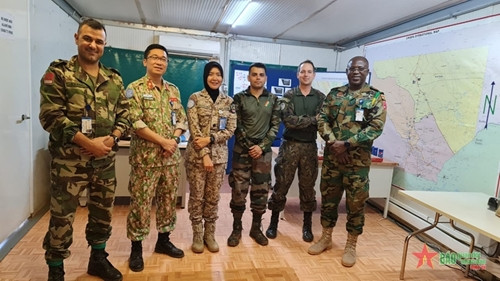 越南蓝色贝雷帽部队圆满完成在阿卜耶伊的任务 ảnh 3 越南蓝色贝雷帽部队圆满完成在阿卜耶伊的任务 ảnh 3