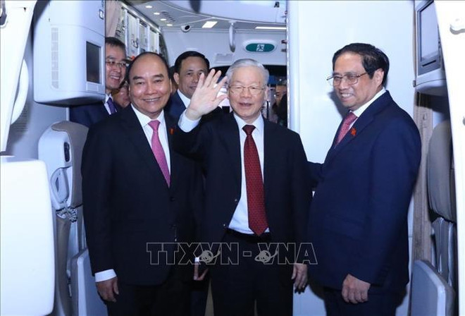 越共中央总书记阮富仲圆满结束对中国的正式访问 ảnh 1 越共中央总书记阮富仲圆满结束对中国的正式访问 ảnh 1