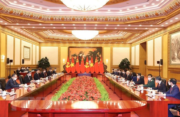 越南与中国发表关于进一步加强和深化越中全面战略合作伙伴关系的联合声明 ảnh 2 越南与中国发表关于进一步加强和深化越中全面战略合作伙伴关系的联合声明 ảnh 2