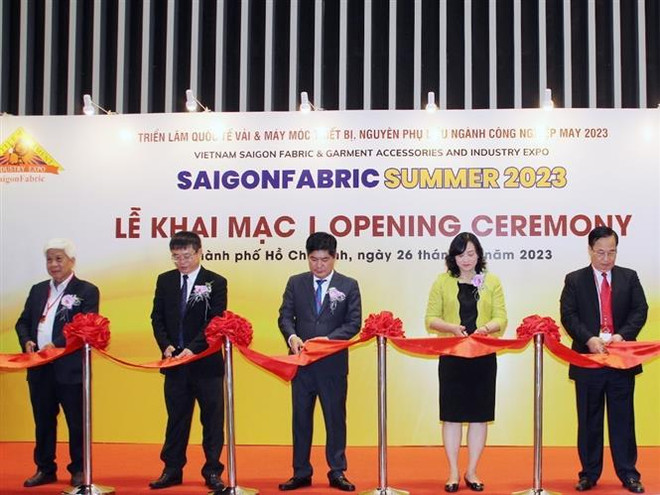 2023年越南西贡纺织及制衣工业展览会拉开序幕 ảnh 1 2023年越南西贡纺织及制衣工业展览会拉开序幕 ảnh 1