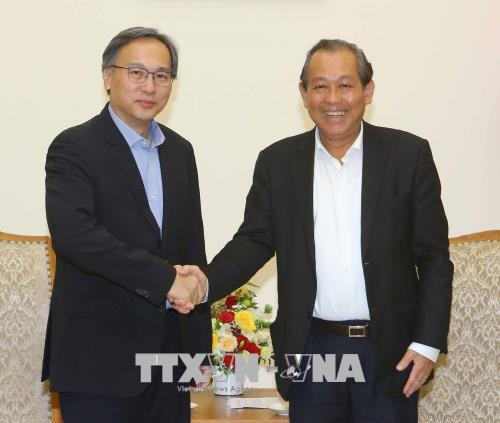 越南政府常务副总理张和平会见新加坡内政部常务副部长 ảnh 1 越南政府常务副总理张和平会见新加坡内政部常务副部长 ảnh 1