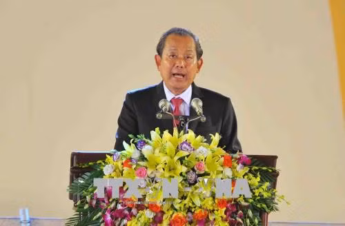 阮富仲出席大瞿越国建国1050周年纪念典礼 ảnh 4