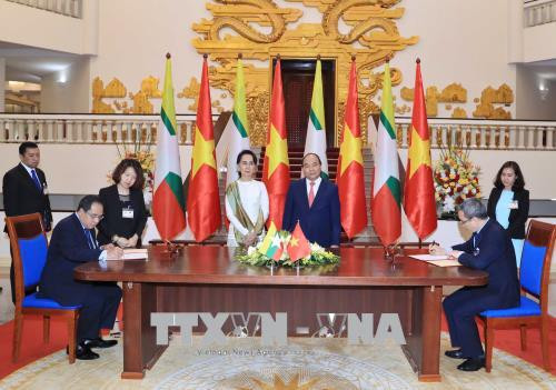 越缅发表联合声明 ảnh 2 越缅发表联合声明 ảnh 2