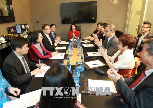 越南国家副主席邓氏玉盛会见美国首任驻越大使 ảnh 1