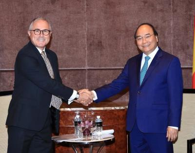 政府总理阮春福同新加坡一流企业集团领导举行对话会 ảnh 2 政府总理阮春福同新加坡一流企业集团领导举行对话会 ảnh 2