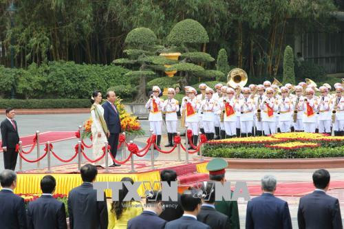 越缅发表联合声明 ảnh 1 越缅发表联合声明 ảnh 1