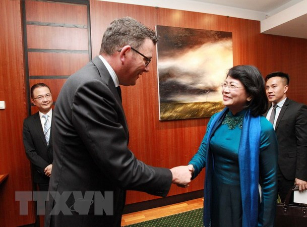国家副主席邓氏玉盛与澳大利亚维多利亚州领导进行双边会晤 ảnh 2