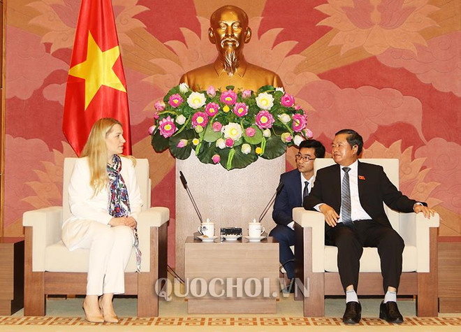 越南国会副主席杜伯巳会见乌克兰与越南友好议员小组主席 ảnh 2