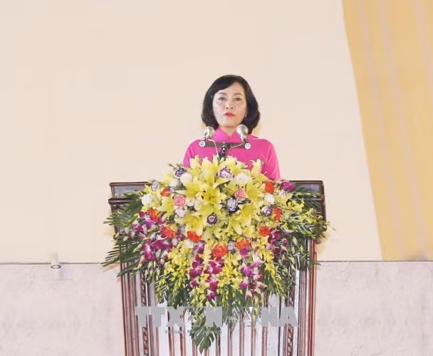 阮富仲出席大瞿越国建国1050周年纪念典礼 ảnh 3