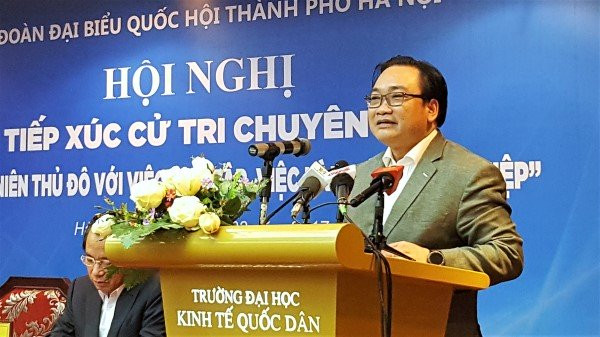 河内市委书记黄忠海:为大学生点燃创业梦想创造便利 ảnh 1 河内市委书记黄忠海:为大学生点燃创业梦想创造便利 ảnh 1