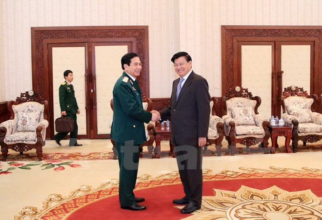 越南与老挝加强防务合作 ảnh 1 越南与老挝加强防务合作 ảnh 1