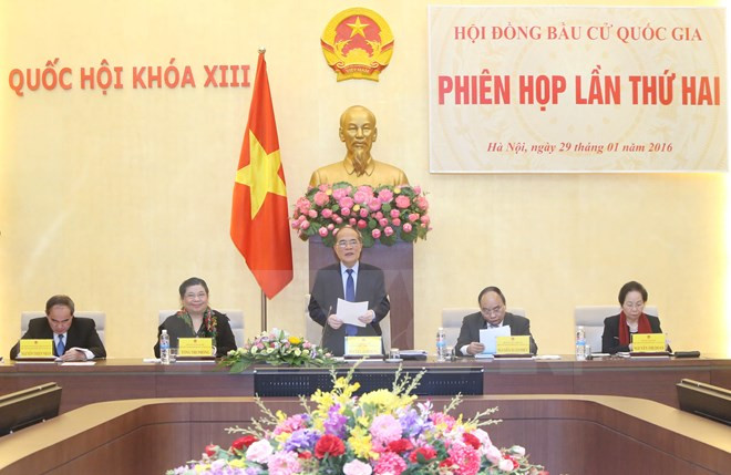 国会主席阮生雄主持召开越南国家选举委员会第二次会议 ảnh 1 国会主席阮生雄主持召开越南国家选举委员会第二次会议 ảnh 1