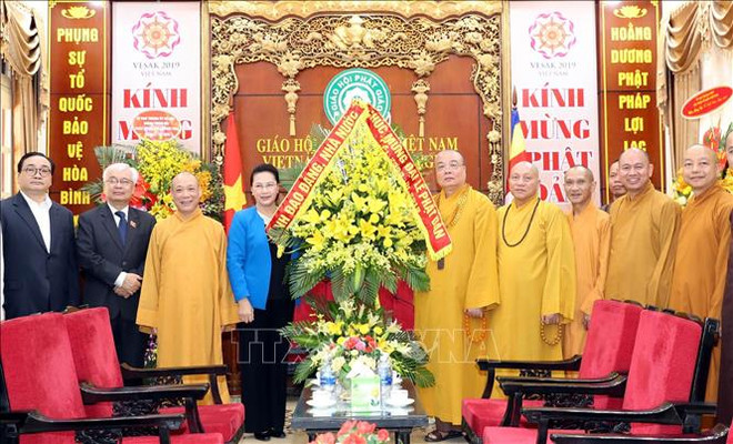阮氏金银主席:越南佛教协会已成功举办2019年联合国卫塞节 ảnh 2 阮氏金银主席:越南佛教协会已成功举办2019年联合国卫塞节 ảnh 2