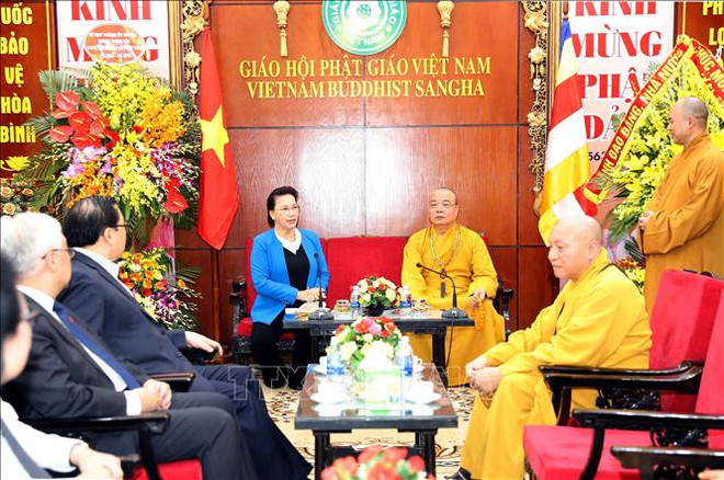 阮氏金银主席:越南佛教协会已成功举办2019年联合国卫塞节 ảnh 1 阮氏金银主席:越南佛教协会已成功举办2019年联合国卫塞节 ảnh 1