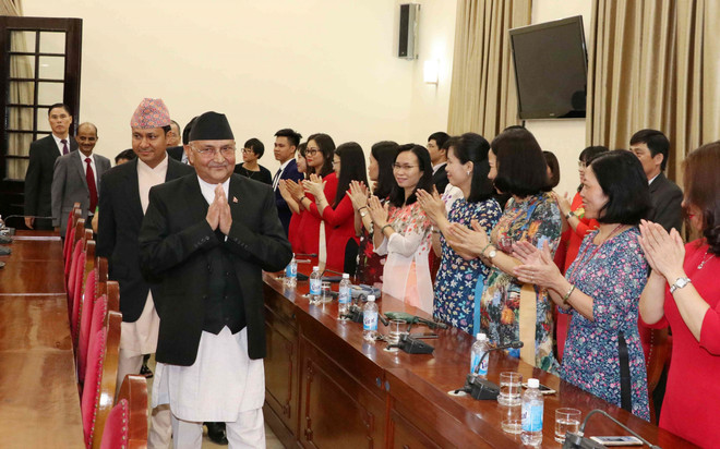 尼泊尔总理探访胡志明国家政治学院 ảnh 1 尼泊尔总理探访胡志明国家政治学院 ảnh 1