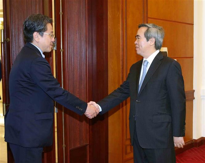 中央经济部部长阮文平会见日本国际协力银行执行董事 ảnh 1 中央经济部部长阮文平会见日本国际协力银行执行董事 ảnh 1