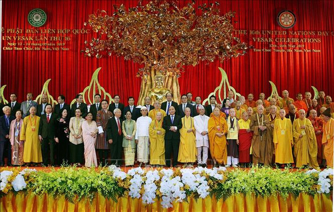 2019年联合国卫塞节在越南河南省三祝寺隆重开幕 ảnh 2