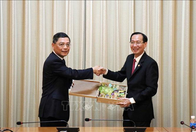 推动胡志明市与中国上海市的合作 ảnh 1 推动胡志明市与中国上海市的合作 ảnh 1