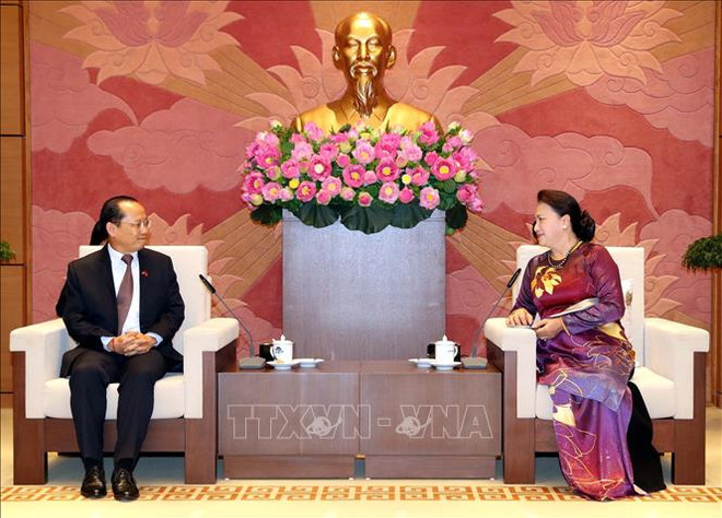 越南国会主席阮氏金银会见日本和柬埔寨驻越大使 ảnh 2 越南国会主席阮氏金银会见日本和柬埔寨驻越大使 ảnh 2