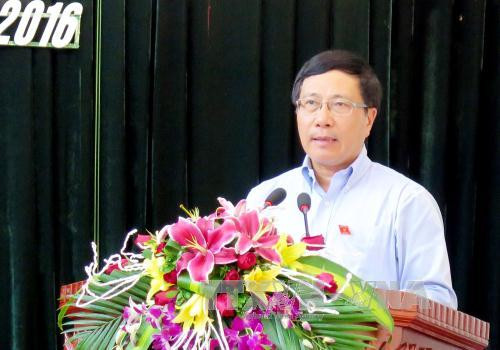 越南政府副总理范平明接触太原省的选民 ảnh 3 越南政府副总理范平明接触太原省的选民 ảnh 3