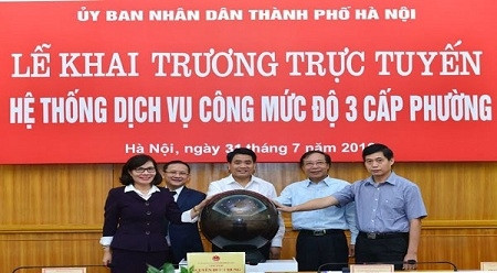 河内正式开通三级在线公共服务平台 ảnh 1 河内正式开通三级在线公共服务平台 ảnh 1