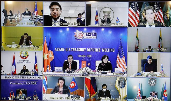 ASEAN 2020：东盟与美国召开金融银行领域合作对话 ảnh 2