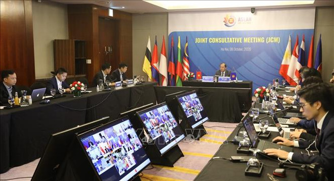 东盟联合磋商会和东盟协调委员会工作组第十次会议以视频方式召开 ảnh 1 东盟联合磋商会和东盟协调委员会工作组第十次会议以视频方式召开 ảnh 1