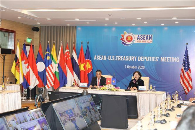 ASEAN 2020：东盟与美国召开金融银行领域合作对话 ảnh 1