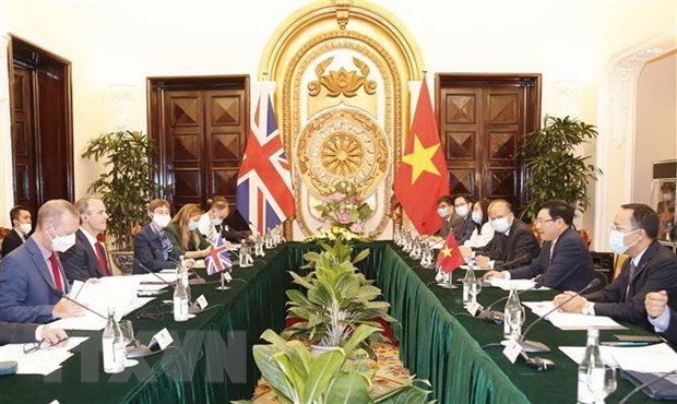 越南与英国发表关于战略伙伴关系的联合声明 ảnh 1 越南与英国发表关于战略伙伴关系的联合声明 ảnh 1