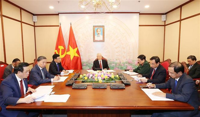 越共中央总书记、国家主席阮富仲与中共中央总书记、国家主席习近平通电话 ảnh 2 越共中央总书记、国家主席阮富仲与中共中央总书记、国家主席习近平通电话 ảnh 2