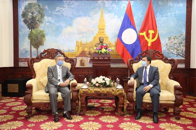 越南向老挝人民赠予新冠肺炎的防疫物资 ảnh 1 越南向老挝人民赠予新冠肺炎的防疫物资 ảnh 1