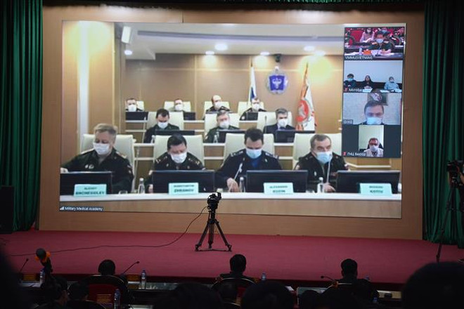 越俄两国国防部加强新冠肺炎疫情防控的合作 ảnh 1 越俄两国国防部加强新冠肺炎疫情防控的合作 ảnh 1