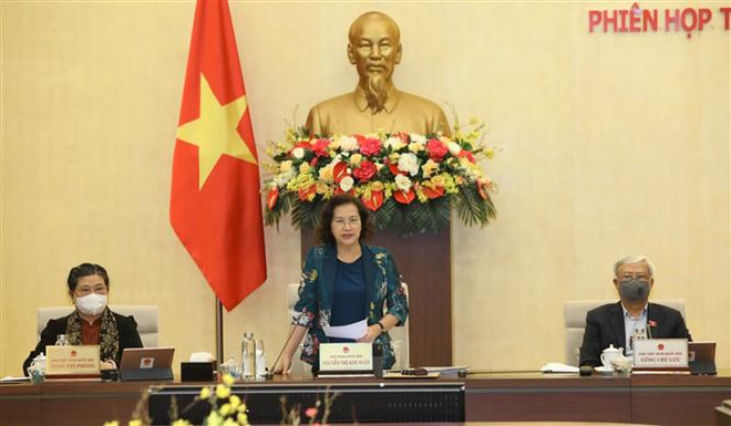 第十四届国会常委会第44次会议闭幕：将提交第十四届国会第九次会议批准EVFTA和EVIPA协定 ảnh 1