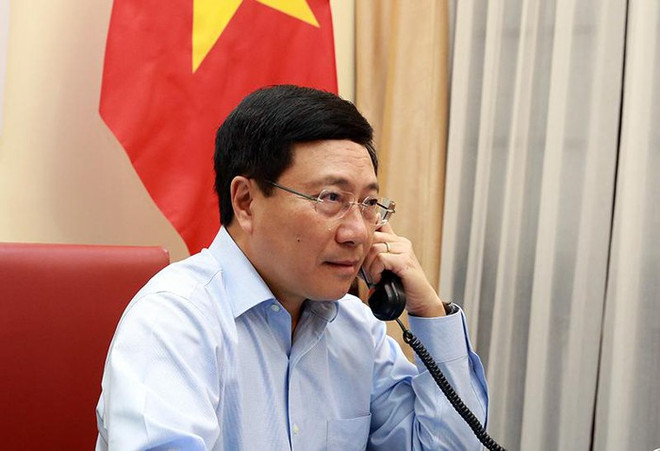 政府副总理兼外长范平明与爱沙尼亚外长通电话 ảnh 1 政府副总理兼外长范平明与爱沙尼亚外长通电话 ảnh 1