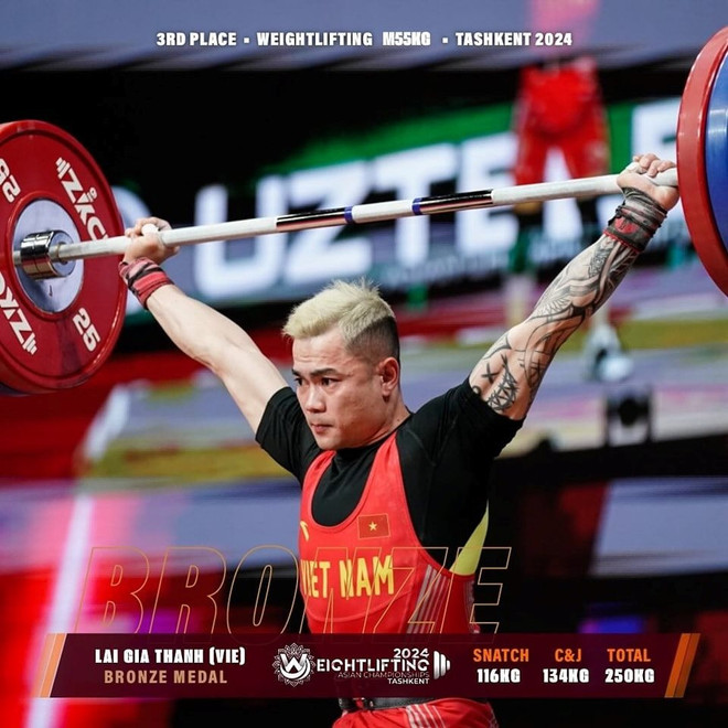 越南在2024年亚洲举重锦标赛中获得4枚铜牌 ảnh 1 越南在2024年亚洲举重锦标赛中获得4枚铜牌 ảnh 1