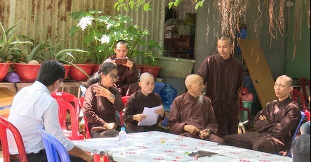 越南隆安省公安起诉“蓬莱净室”案嫌犯 ảnh 1 越南隆安省公安起诉“蓬莱净室”案嫌犯 ảnh 1