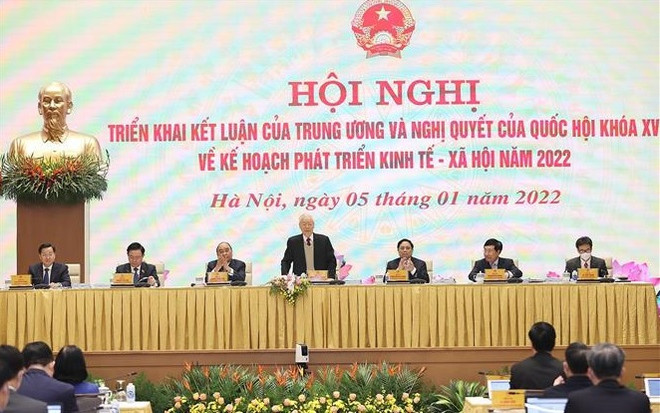政府与各地方视频会议举行 阮富仲总书记等党和国家领导出席 ảnh 1 政府与各地方视频会议举行 阮富仲总书记等党和国家领导出席 ảnh 1