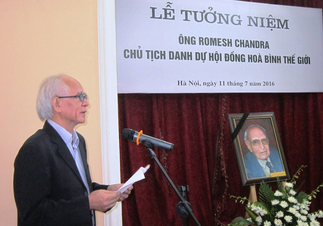 越南为世界和平理事会已故名誉主席举行悼念仪式 ảnh 1 越南为世界和平理事会已故名誉主席举行悼念仪式 ảnh 1