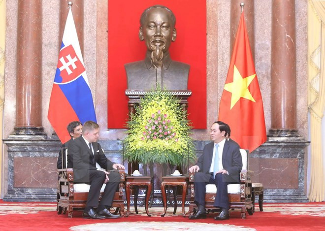 越南国家主席陈大光会见斯洛伐克总理罗伯特·菲乔 ảnh 1 越南国家主席陈大光会见斯洛伐克总理罗伯特·菲乔 ảnh 1