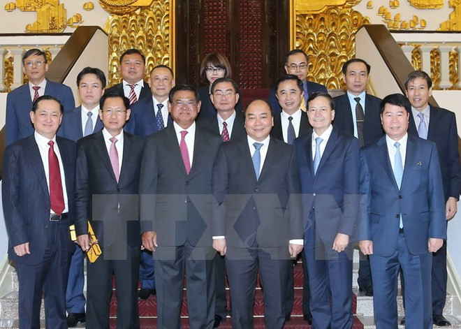 阮春福总理会见柬埔寨副首相兼内务部大臣韶肯 ảnh 1 阮春福总理会见柬埔寨副首相兼内务部大臣韶肯 ảnh 1