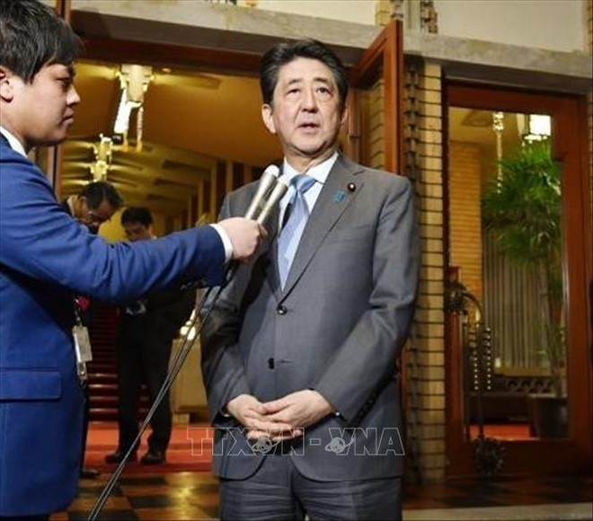 美朝领导人河内会晤:日本支持美国总统的决定 ảnh 1 美朝领导人河内会晤:日本支持美国总统的决定 ảnh 1