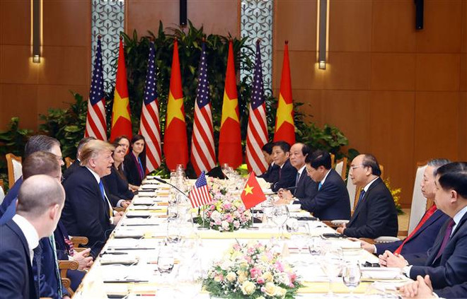 越南政府总理阮春福会见美国总统特朗普 ảnh 2 越南政府总理阮春福会见美国总统特朗普 ảnh 2