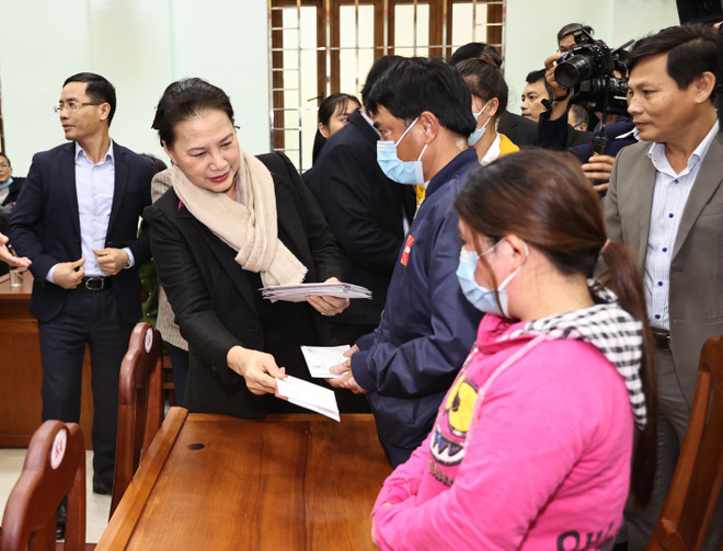 越南国会主席阮氏金银赴广南省考察调研 ảnh 1