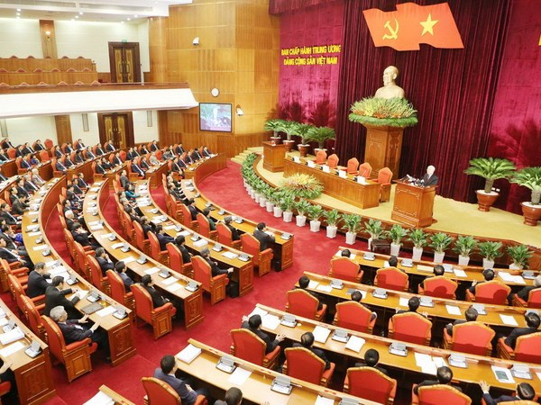 越共十二届四中全会闭幕会新闻公报 ảnh 1