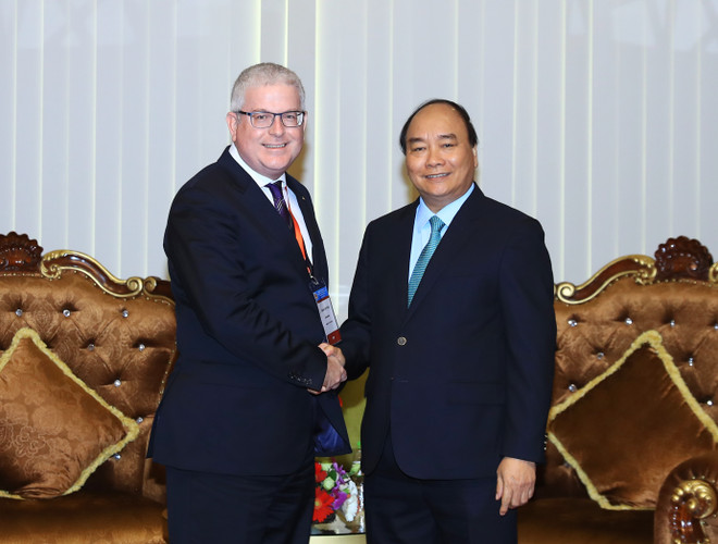 阮春福总理会见部分国家驻越使节 ảnh 2